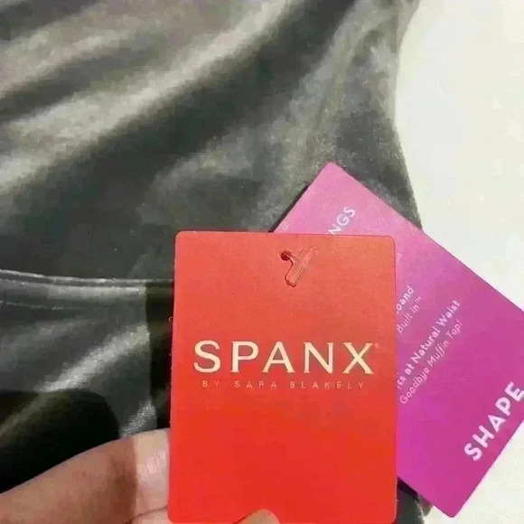 SPANX NWT Silver Chrome Velvet High Waist Leggings 3XL Womens - Picture 12 of 15